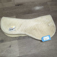 Quilt & Fleece Half Pad *gc/fair, stains, thin spots, older, clumpy, dingy
