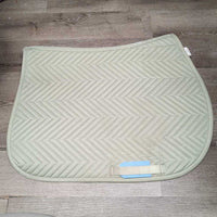 Quilted Chevron Cotton Saddle Pad *vgc, mnr dirt, mnr hair, threads
