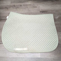 Quilted Chevron Cotton Saddle Pad *vgc, mnr dirt, mnr hair, threads
