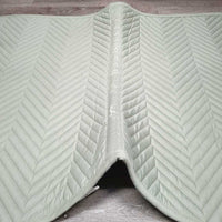 Quilted Chevron Cotton Saddle Pad *vgc, mnr dirt, mnr hair, threads
