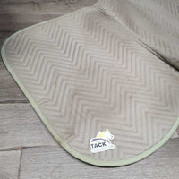 Quilted Chevron Cotton Saddle Pad *vgc, mnr dirt, mnr hair, threads
