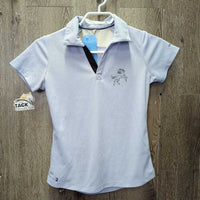 SS V Neck Polo Shirt *vgc, mnr snags
