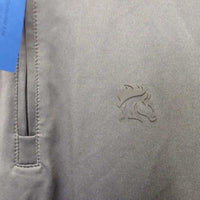 JUNIORS LS Sun Shirt, 1/3 Zip Up, Mesh Sleeves *vgc, peeling logo
