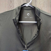 JUNIORS LS Sun Shirt, 1/3 Zip Up, Mesh Sleeves *vgc, peeling logo
