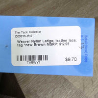 Nylon Latigo, leather lace, tag *new

