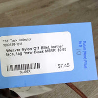 Nylon Off Billet, leather lace, tag *new
