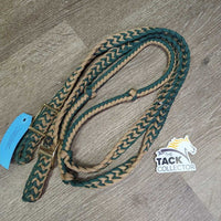 Braided Paracord Western Loop - Barrel Reins, 2 Conway Buckles *like new, mnr snags
