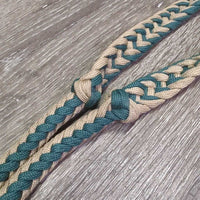 Braided Paracord Western Loop - Barrel Reins, 2 Conway Buckles *like new, mnr snags
