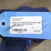 4 Fleece Polo Wraps, bag *vgc, clean, mnr hair, pills
