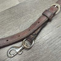 Narrow Thick Stamped Breastcollar, snap *gc, dirty, edges scrapes
