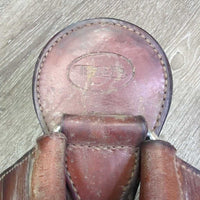 Narrow Thick Stamped Breastcollar, snap *gc, dirty, edges scrapes

