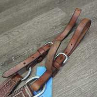 Narrow Thick Stamped Breastcollar, snap *gc, dirty, edges scrapes
