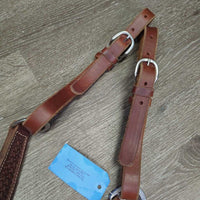 Narrow Thick Stamped Breastcollar, snap *xc/like new, clean
