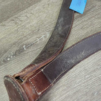 Narrow Thick Stamped Breastcollar, snap *xc/like new, clean
