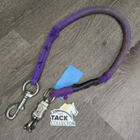 1 Only Nylon - Bungee Trailer Tie, quick release, snap, plastic cap *gc/fair, thinned spots, chews, frays, dirt, rubs, stains
