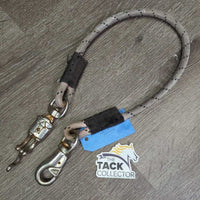 Nylon - Bungee Trailer Tie, quick release, bull snap *gc/fair, clean?, mnr dirt/residue, stained, rubs, frays, faded, rust
