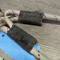 Nylon - Bungee Trailer Tie, quick release, bull snap *gc/fair, clean?, mnr dirt/residue, stained, rubs, frays, faded, rust
