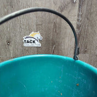 Round Plastic Bucket *gc, dirt, scuffed, scratches, residue, faded

