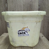 Round Plastic Bucket *gc/fair, clean, mnr dirt, discoloured, scuffed, scratches, residue

