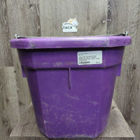Flat Back Plastic Bucket *gc, clean, v.chewed, scuffed, scratches, faded, residue
