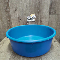 Round Plastic Feed Tub *vgc, clean, mnr residue, scuffed
