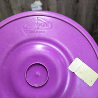 Round Plastic Feed Tub *vgc, clean, mnr residue, scuffed
