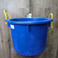 Muck / Manure Bucket, rope handles *gc, clean, faded, scuffed, scratches, residue mnr scratches, dirt, residue
