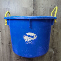 Muck / Manure Bucket, rope handles *gc, clean, faded, scuffed, scratches, residue mnr scratches, dirt, residue
