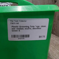Plastic Grooming Tote *vgc, clean, mnr residue, scuffs, discolour
