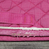 Quilt Jumper Saddle Pad *gc, clean, faded, rubs, holes, puckers, older
