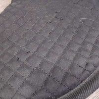 Shimmable Quilt & Non-Slip Half Pad, 2 Rear Shims *gc, loose stitching/threads, hairy, clean & mnr dirt?stains, sticky inside shims
