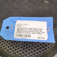 Shimmable Quilt & Non-Slip Half Pad, 2 Rear Shims *gc, loose stitching/threads, hairy, clean & mnr dirt?stains, sticky inside shims
