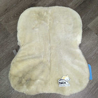 Microsuede & Rolled Fleece Edges Half Pad *vgc, clean, mnr hair, dirty, clumpy & thin/rubbed pommel
