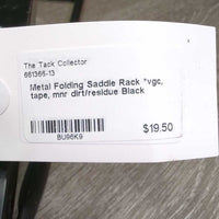 Metal Folding Saddle Rack *vgc, tape, mnr dirt/residue
