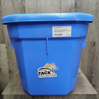 Flat Back Plastic Bucket, handle *vgc, clean, stained, scuffed
