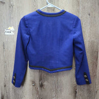 JUNIORS? Vintage 100% Wool Western Showmanship Jacket, zip *vgc, older, mnr hair, lining holes & thread frays

