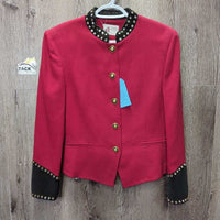 Vintage Wool Western Showmanship Jacket, buttons, bling *vgc, mnr hair, snags & missing bling, older
