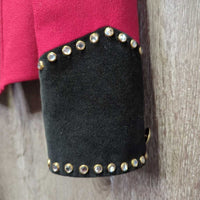 Vintage Wool Western Showmanship Jacket, buttons, bling *vgc, mnr hair, snags & missing bling, older
