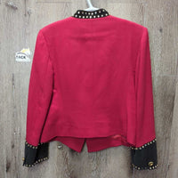Vintage Wool Western Showmanship Jacket, buttons, bling *vgc, mnr hair, snags & missing bling, older

