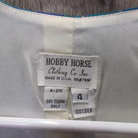 Vintage Western Showmanship Vest *gc, older, lining pin holes, creases, button hole threads
