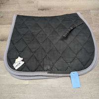 Thick Quilt Jumper Saddle Pad, piping *gc/fair, pills, hair, faded, rubs, threads, clean, puckers, older
