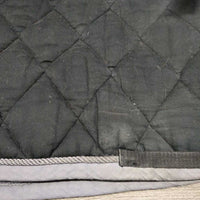 Thick Quilt Jumper Saddle Pad, piping *gc/fair, pills, hair, faded, rubs, threads, clean, puckers, older
