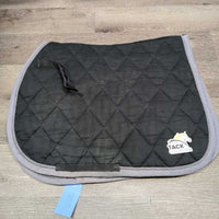Thick Quilt Jumper Saddle Pad, piping *gc/fair, pills, hair, faded, rubs, threads, clean, puckers, older
