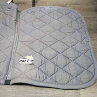 Thick Quilt Jumper Saddle Pad, piping *gc/fair, pills, hair, faded, rubs, threads, clean, puckers, older
