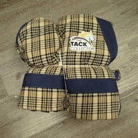 Light Baker Style Stable Sheet - Blanket, 2 legs *gc, clean, mnr repair, threads, pill, edge frays, older?
