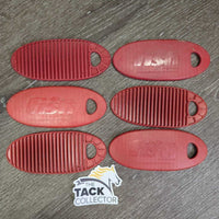6 "Fish" Shims (2 thin, 2 medium, 2 thick), mesh bag, hardware: 1- washer, 2- screws, posts, 3- alan keys *vgc, mnr tear, dirt
