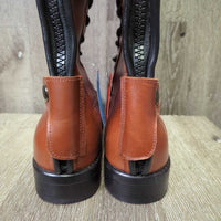 Front Lace Field Boots, zips, 38" Belt *new, v.mnr creases, marks & scuffs
