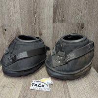 2 Hoof Boots, straps, box, manual, papers *older, 1- xc, mnr scuffs; 1- gc, cleaned, dirt, residue, rubs, scuffs
