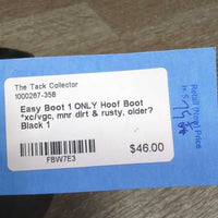 1 ONLY Hoof Boot *xc/vgc, mnr dirt & rusty, older?
