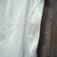 SS Show Shirt, 1/4 Button Up *gc, v.bubbled & crinkled collar, run
